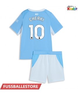 Günstige Manchester City Rayan Cherki #10 Heimtrikotsatz Kinder 2026-27 Kurzarm (+ Kurze Hosen)